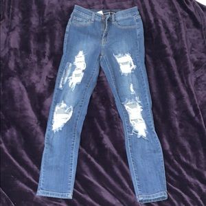 Skinny high rise jeans!